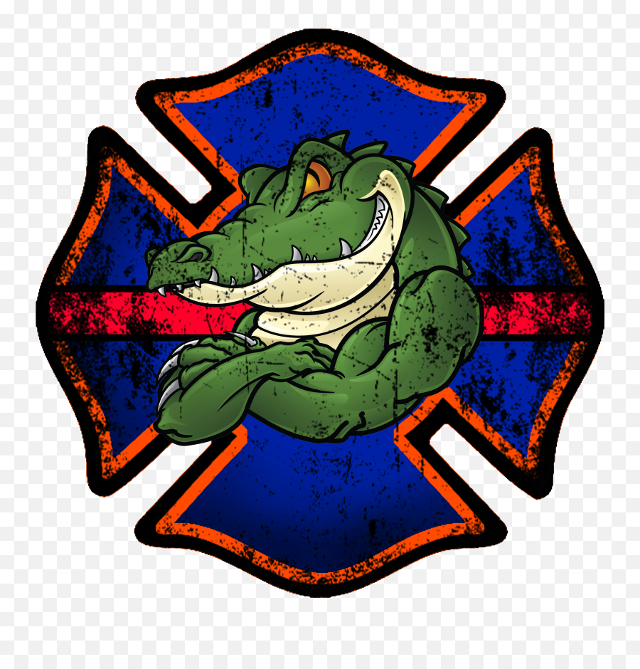 Download Florida Gator Firefighter Decal - Deforest Windsor Florida Gators Firefighter Emoji,Florida Gators Logo