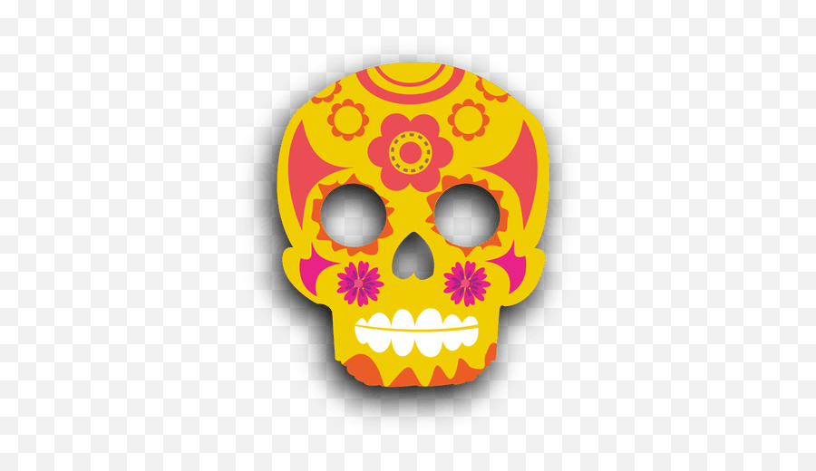 Sugar Skull Transparent Background - Transparent Png Calaveritas De Azucar Png Emoji,Skull Transparent Background