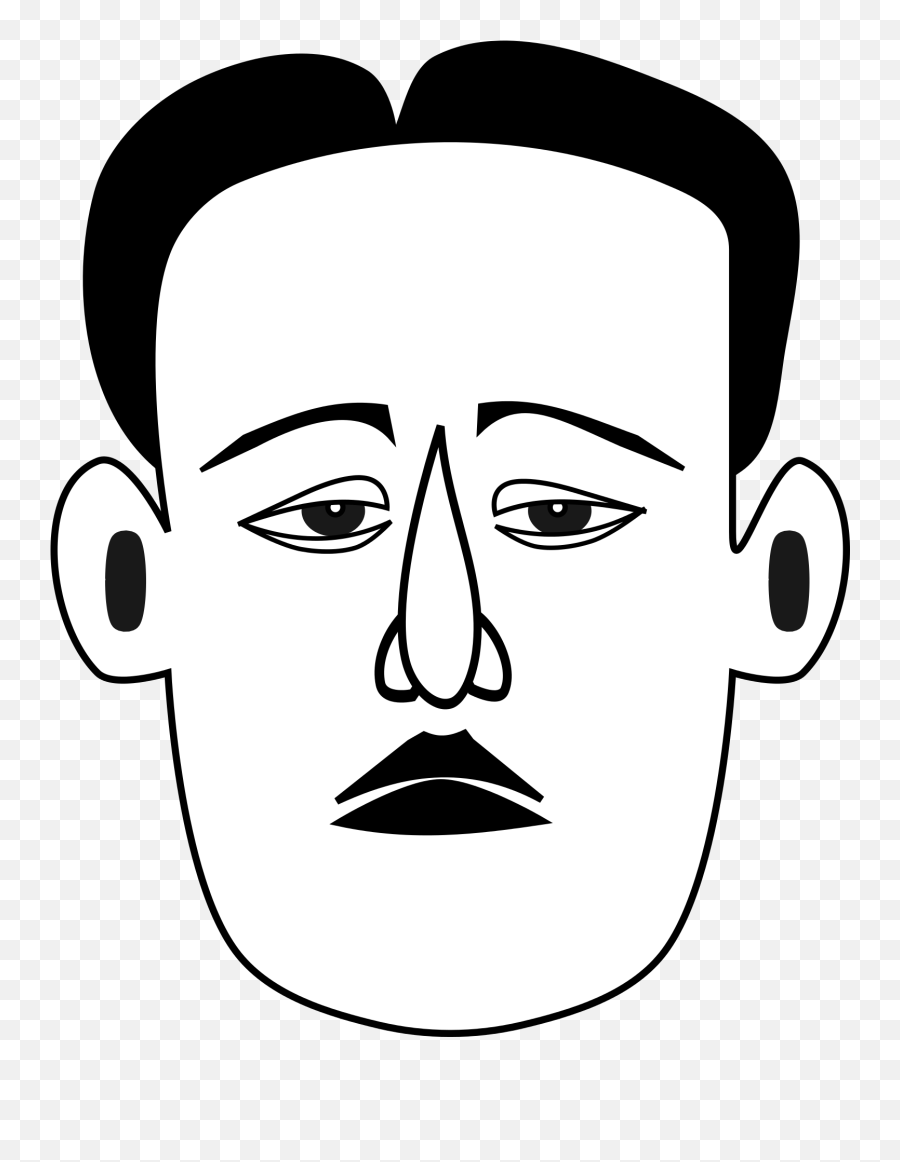 Black And White Drawing Of The Comic Character Clipart - Bitter Emotion Emoji,Character Clipart