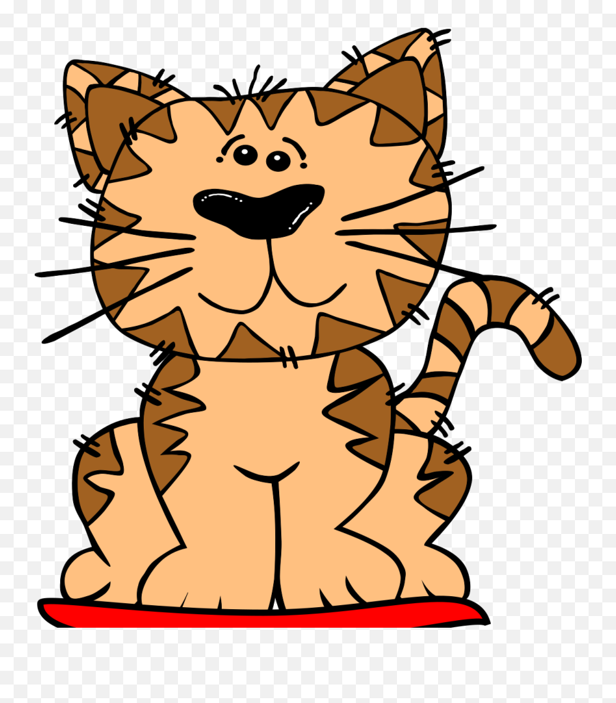Cat On Mat Svg Vector Cat On Mat Clip Art - Svg Clipart Cat Image Cartoon Clear Emoji,Mat Clipart