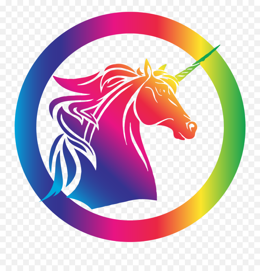 Unicorn Logo Circle Hd Png Download - Unicorn Logo Png Circle Emoji,Spit Png