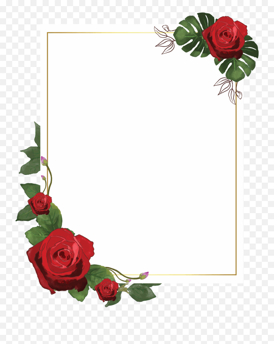 Rose Portrait Transparent Watercolor - Floral Emoji,Transparent Watercolor