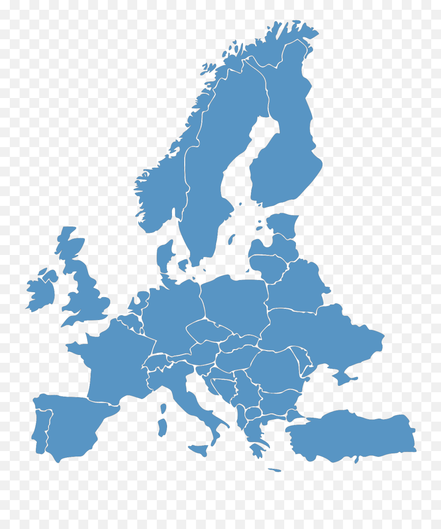 Europe Map Vector Png Png Image With No - Europe Map Clipart Emoji,Europe Map Png