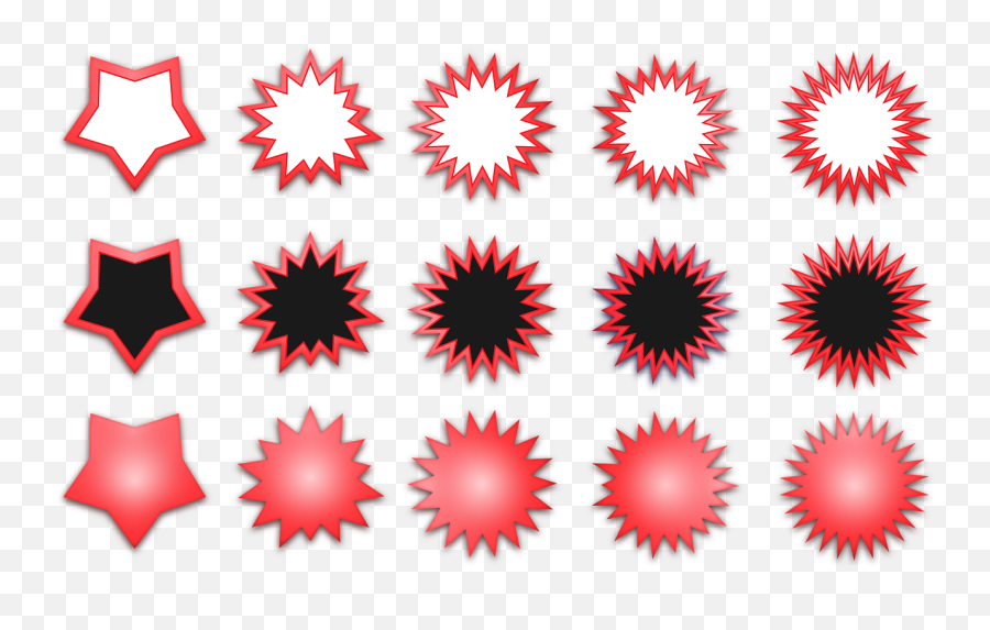 Red Burst Png - Marketing Ad Promotion Set Star Burst Star Banner Design Png In Star Emoji,Star Burst Png