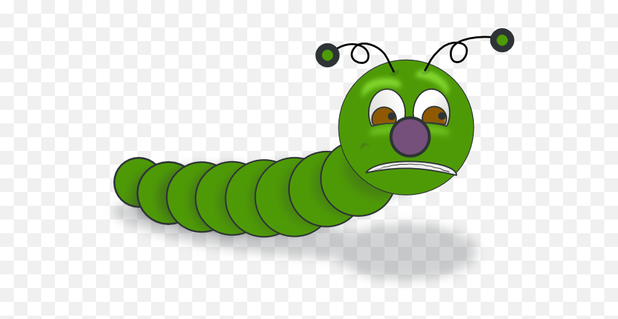 Caterpillar Clip Art At Clker - Worm Clip Art Emoji,Caterpillar Clipart