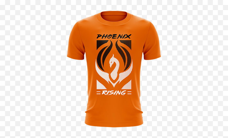 Tee - Orange Emoji,Phoenix Rising Logo