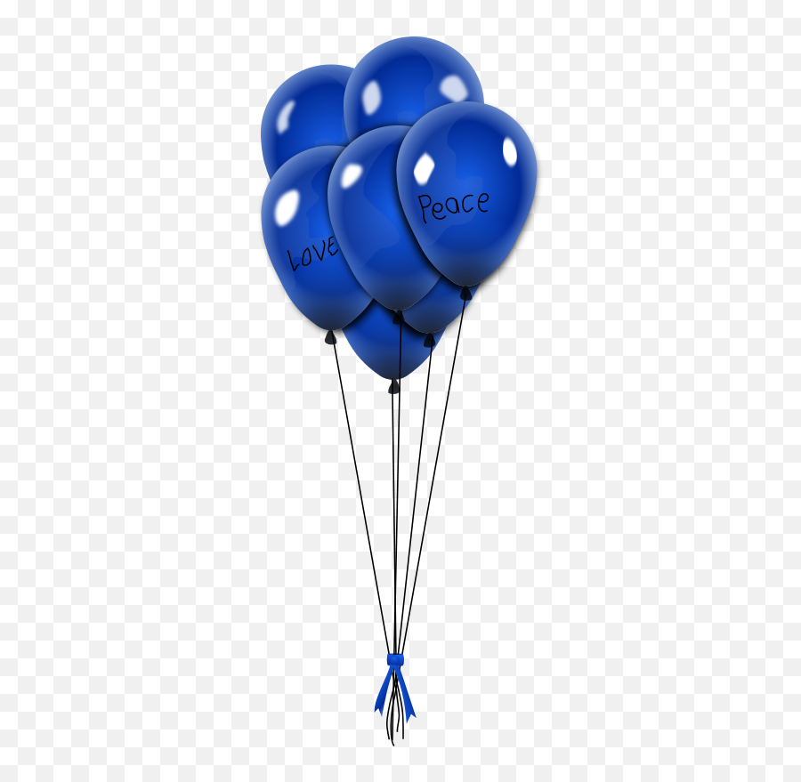 Download Free Balionai Balloons - Png Blue And White Emoji,White Balloons Png