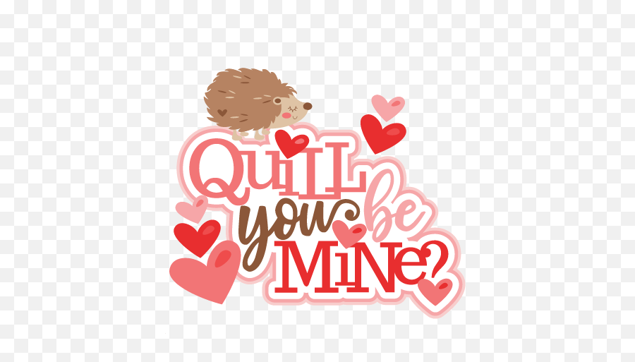 Headgehogs In Love Scrapbook Cut File Cute Clipart Files For Emoji,Quill Clipart