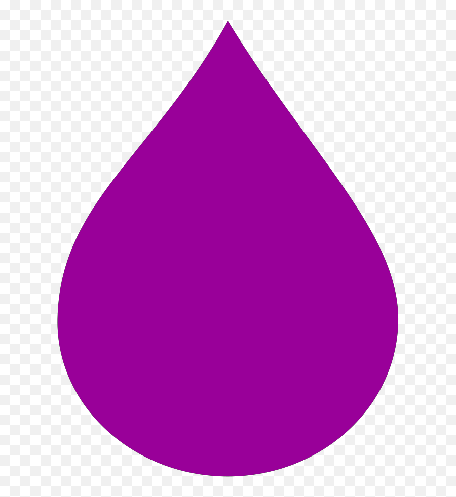 Teardrop Dark Purple Clip Art - Purple Rain Drop Emoji,Raindrop Clipart
