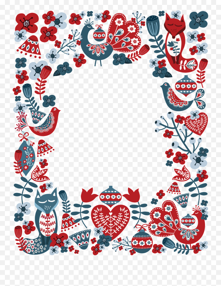 Watercolor Transparent Christmas Border - Decorative Emoji,Christmas Border Clipart