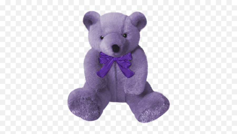 Purple Teddy Bear Image Png Png Image - Purple Teddy Bear Transparent Emoji,Teddy Bear Transparent Background