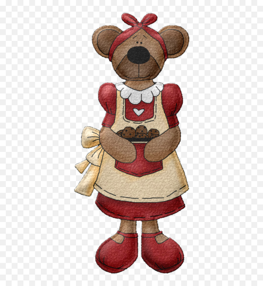 Country Teddy Bear Bear Clipart Pintura Country Cute - Soft Emoji,Teddy Bear Clipart