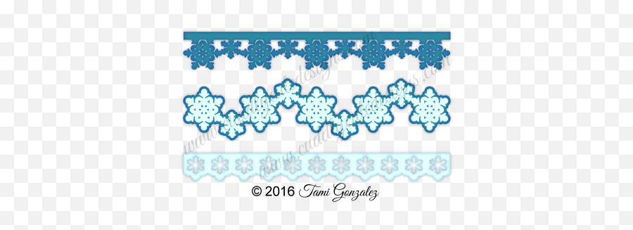 Snowflake Borders - Decorative Emoji,Snowflake Border Clipart