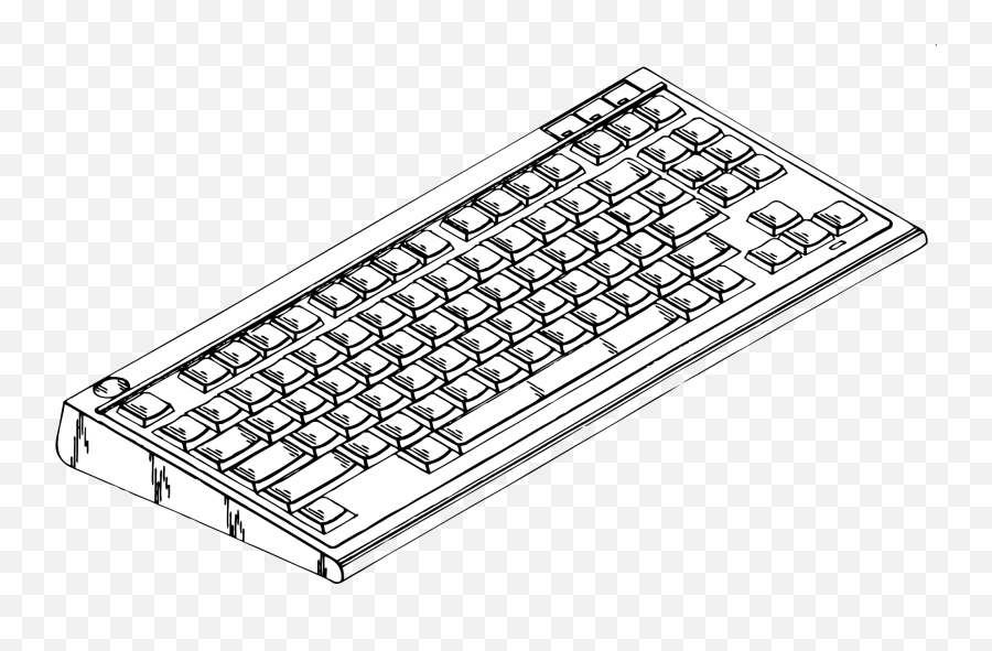 Picture Of Computer Key Board - Clipartsco Colouring Pages Of Keyboard Emoji,Key Clipart Black And White