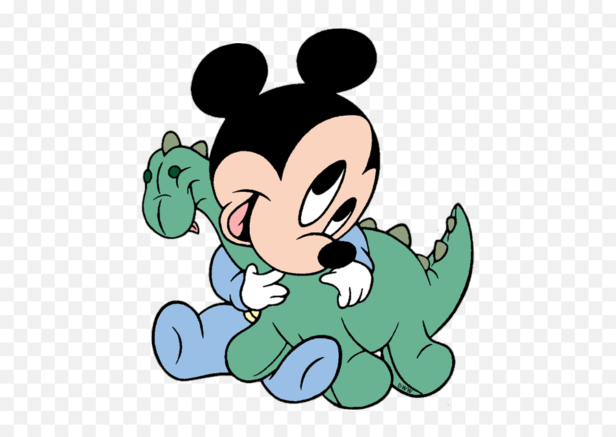 Disney Babies Clip Art 5 - Baby Micky Mouse Coloring Pages Emoji,Baby Dinosaur Clipart