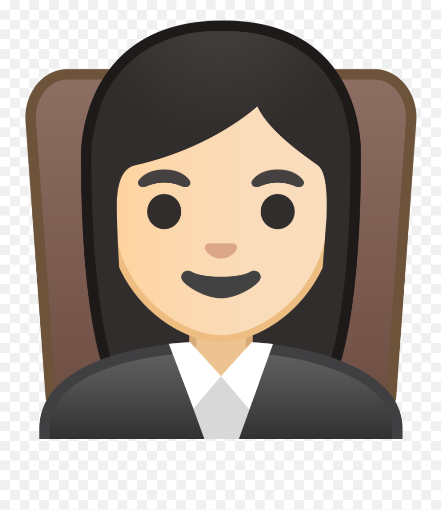 Woman Judge Light Skin Tone Icon Emoji,Judge Png
