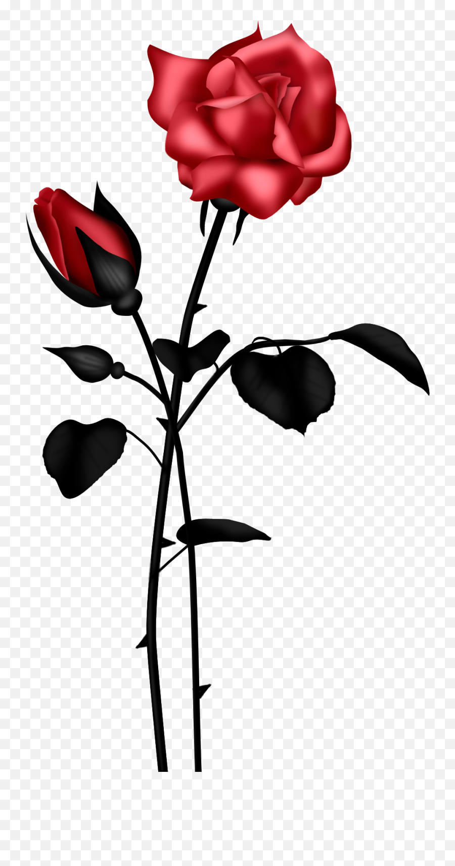 Rose Red Flower Clip Art Vector Online Royalty Free Images Emoji,Red Flowers Png