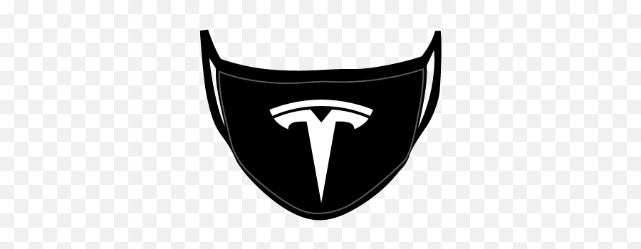 Tesla Logo Face Mask - Mask Logos Emoji,Logo Face