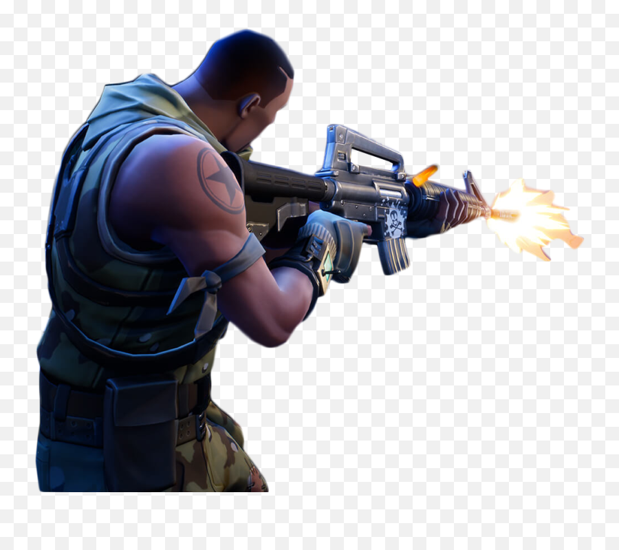 Download Fortnite - Fortnite Person Shooting Png Png Image Fortnite Shooting Png Emoji,Fortnite Character Png