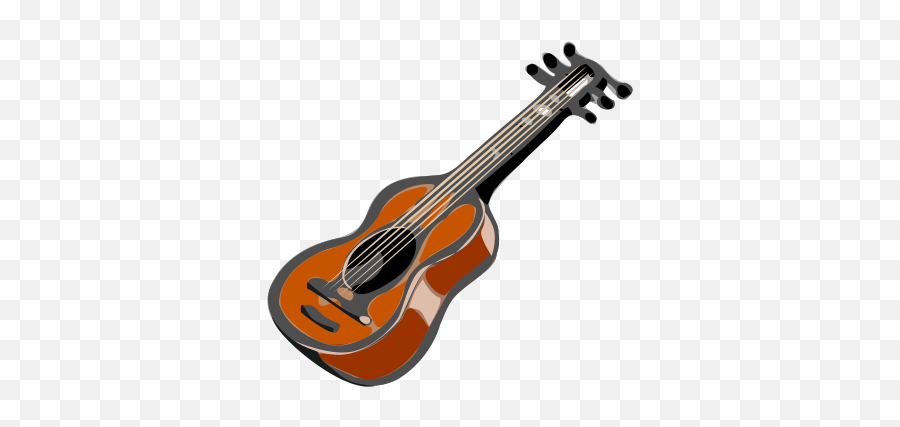 Cartoon Guitar Clipart - Animated Images Of Guitar Emoji,Guitar Clipart