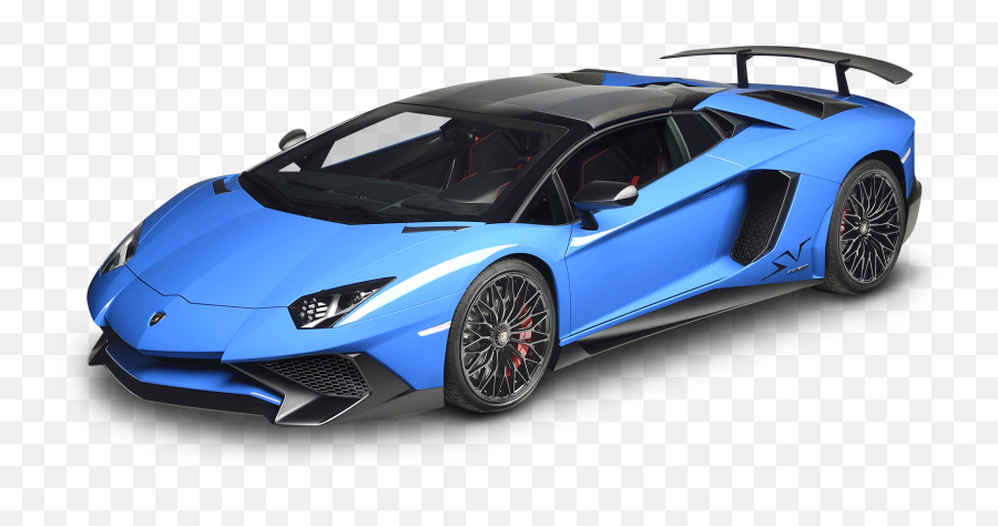 Blue Lamborghini Aventador Car Png - Many Aventador Were Made Emoji,Lamborghini Png