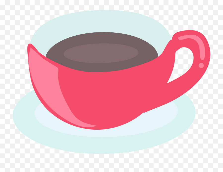 Tea Cup Clipart - Saucer Emoji,Teacup Clipart