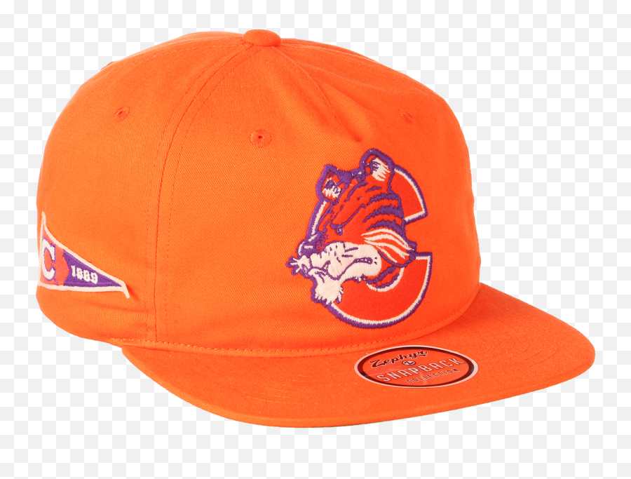 Clemson Tigers Vault Logo Adjustable - For Baseball Emoji,Clemson Logo