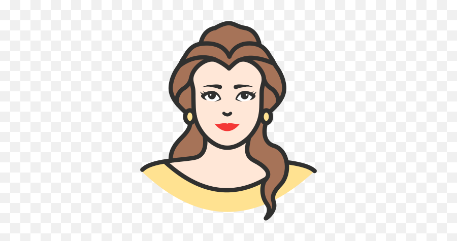 Beauty And The Beast Belle Disney Princess Princess Icon - Disney Princess Icon Png Emoji,Beauty And The Beast Png