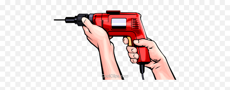 Hands With Electric Drill Royalty Free - Electric Drill Clipart Emoji,Drill Clipart