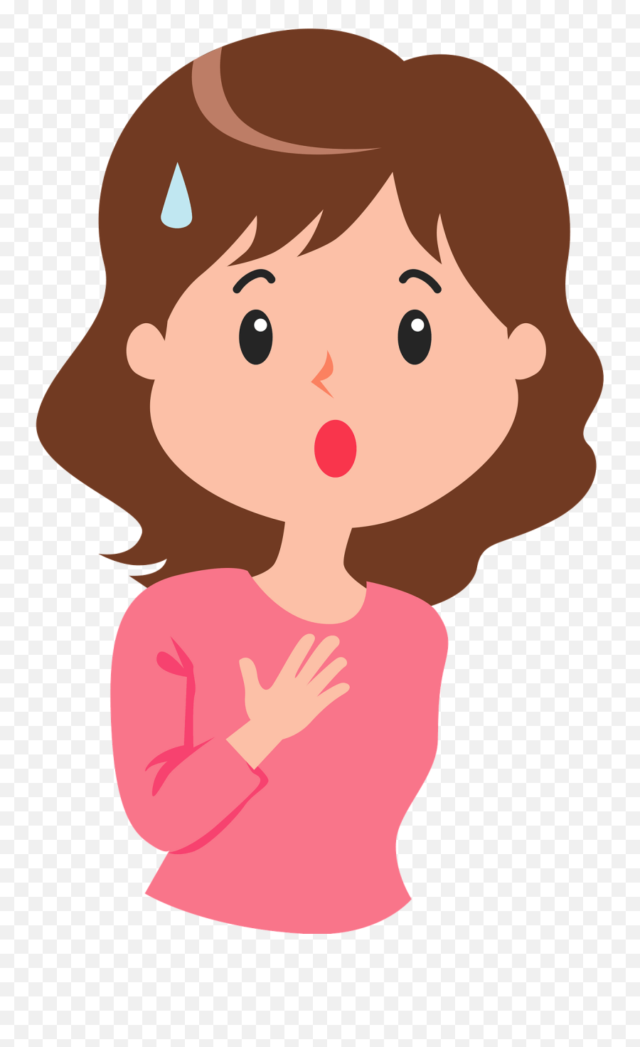 Shocked Woman Clipart - Girl Shocked Face Clipart Emoji,Woman Clipart