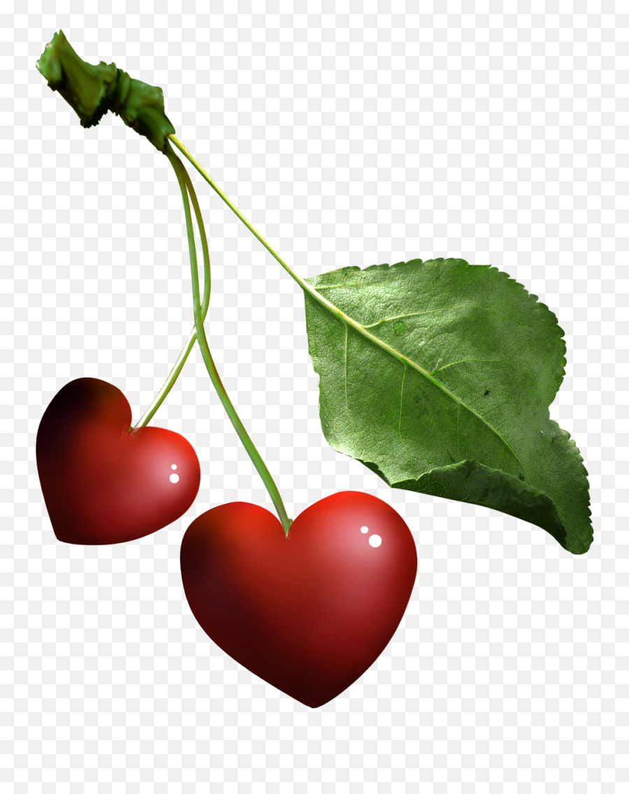 Good For Your Heart Heart Shapes Cherry Clip Art Emoji,Cherries Clipart
