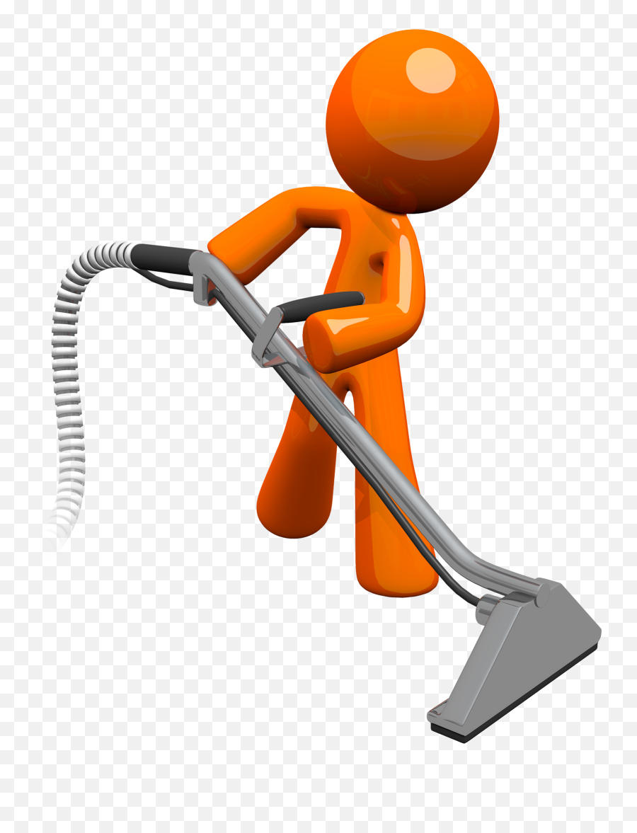 Orange Carpet Cleaner Figure - Carpet Cleaning Man Emoji,Carpet Cleaning Clipart