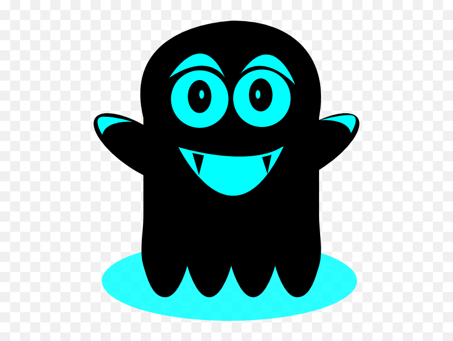 Blue And Black Ghost Clipart - Full Size Clipart 1397753 Blue And Black Ghost Emoji,Ghost Clipart Black And White