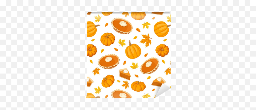 Seamless Pattern With Pumpkin Pies And Pumpkins Vector Emoji,Pumpkin Vector Png