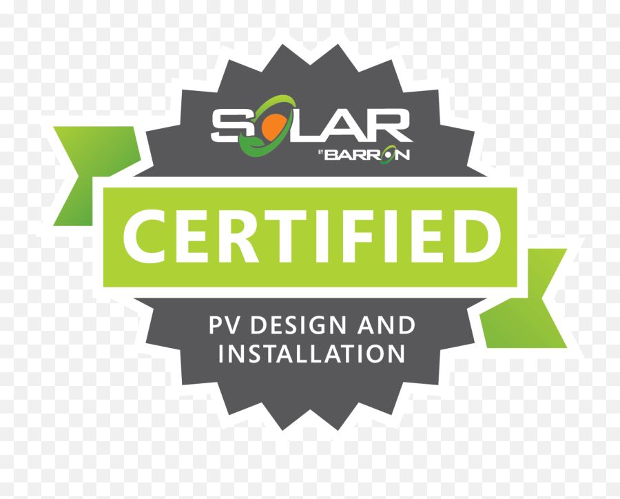 Powered By Solar Emoji,Certified Logo