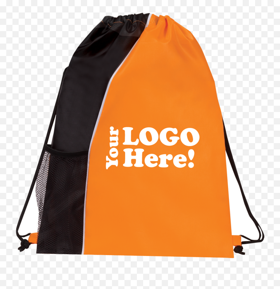 Your Logo Drawstring Backpack - Drawstringbyourlogo Emoji,Logo Backpacks
