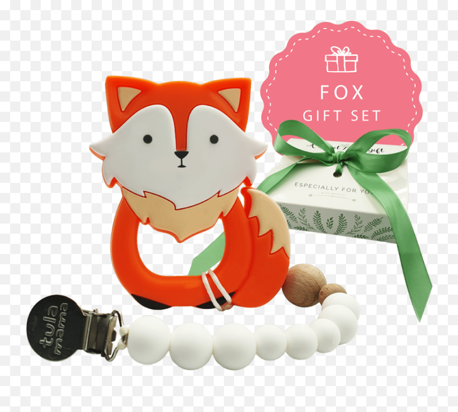 Pacifier Clip U0026 Fox Teether Newborn Baby Shower Gift Set Emoji,Take A Shower Clipart