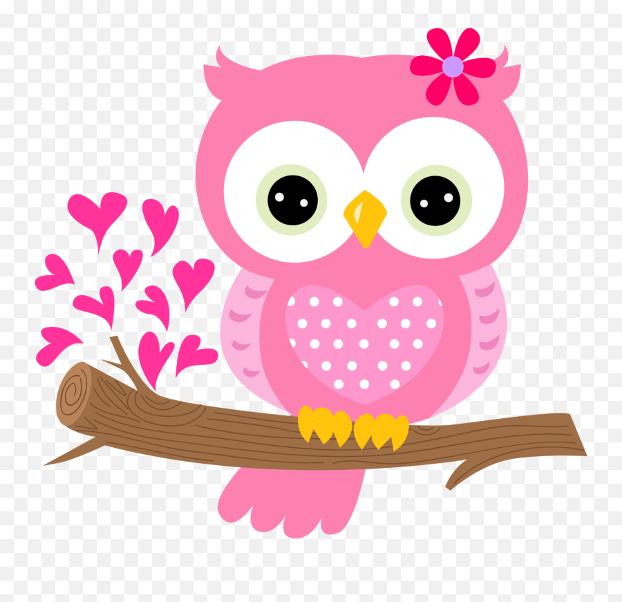 Pink Owl Clipart Png - Baby Pink Owl Emoji,Owl Clipart