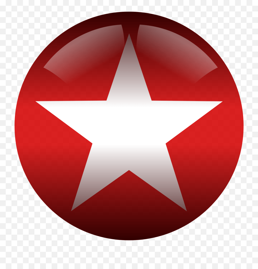 Red And White Star Logo - Red Star In Circle Emoji,Star Logo