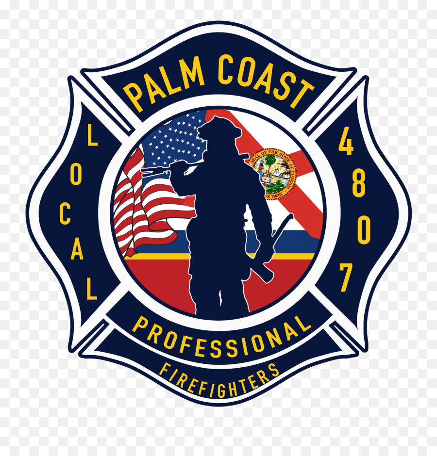Palm Coast Iaff Local 4807 Firefighters - Filled In Maltese Cross Emoji,Iaff Logo