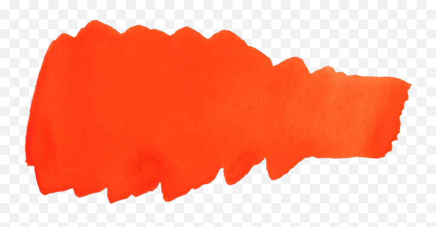 Orange Paint Stroke Png Clipart - Brush Merah Emoji,Brush Stroke Clipart