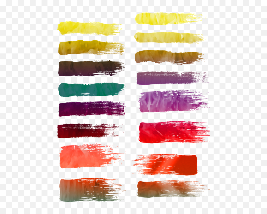 Paint Strokes Watercolor Brush - Transparent Png Farbe Pinselstrich Emoji,Paint Strokes Png