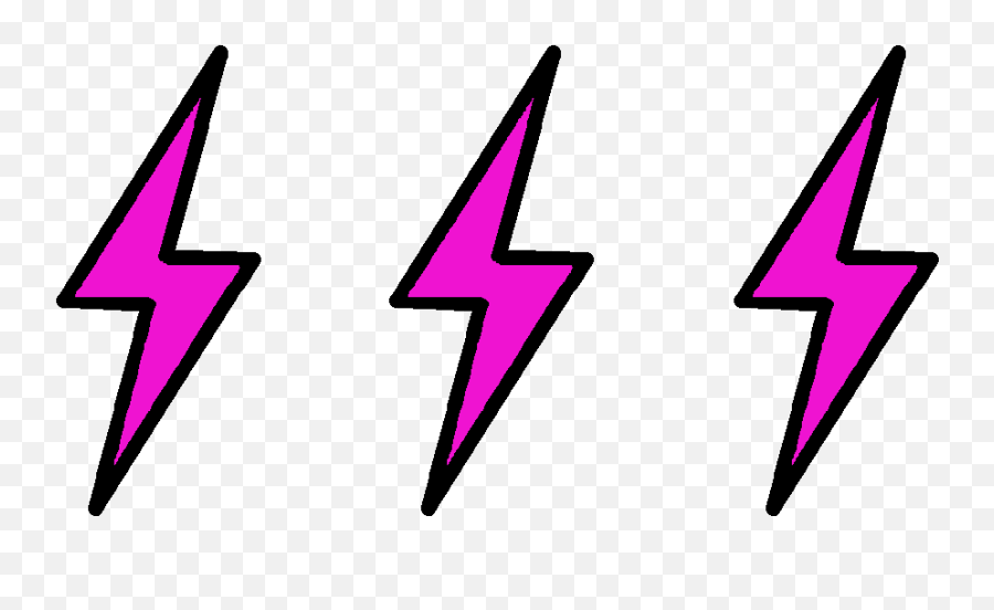 Pink Lightning Bolt Sticker - Dot Emoji,Lightning Bolt Transparent