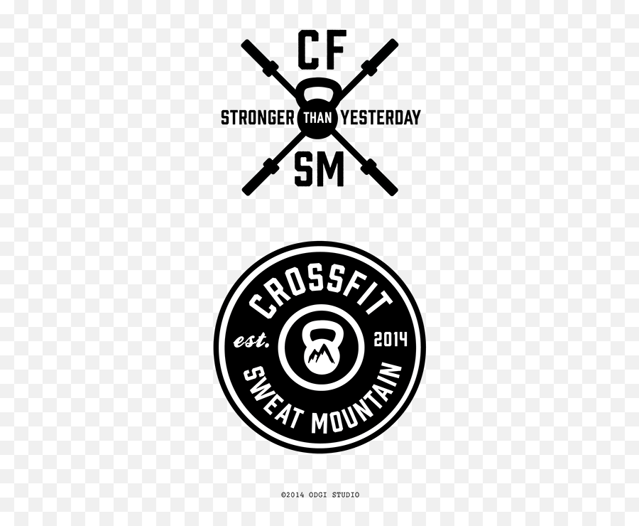 Crossfit Sweat Mountain T - Crossfit T Shirt Logo Emoji,Logo Design Ideas