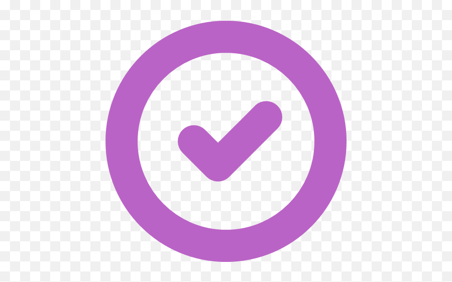 Done Circle Symbol Downloaded Icon - Bold Purple Emoji,Purple Circle Png