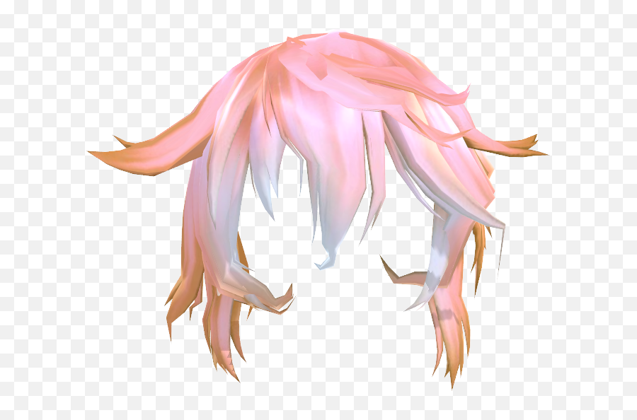 Pink Anime Hair Transparent Background - Pink Anime Hair Transparent Background Emoji,Anime Hair Transparent
