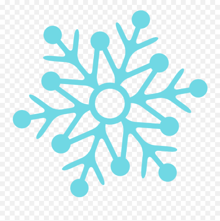 Snowflake Png Icon Flat Christmas - Clipart Snowflake Png Emoji,Snowflake Border Clipart
