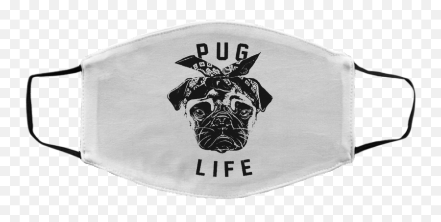 Pug Life Pug Dog Funny Animal Doug The Pug Puppy Thug Emoji,Pug Face Png