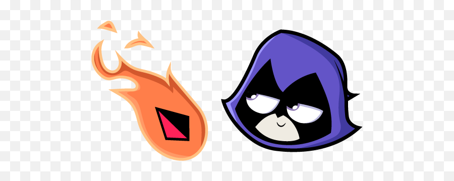 Teen Titans Go Raven Cursor - Custom Cursor Teen Titans Emoji,Teen Titans Logo