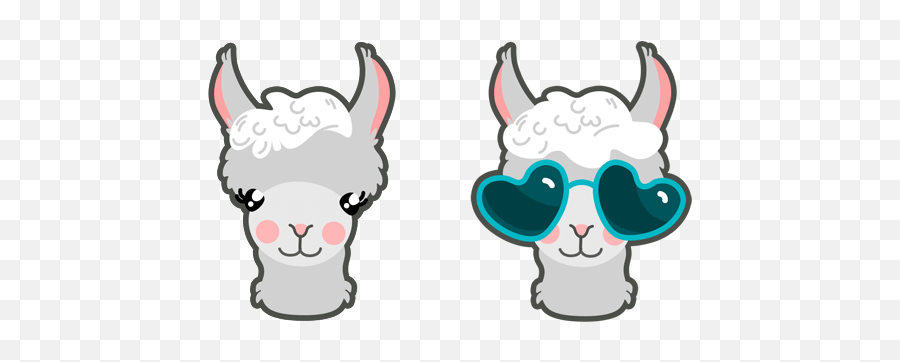 Cute Alpaca Cursor U2013 Custom Cursor Browser Extension Emoji,Llama Face Clipart